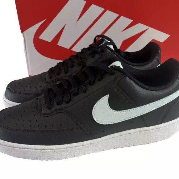 NEW NIKE Court Vision Lo NN Black / Glacier Blue - White Men's US 11 DH2987-006 - Picture 2 of 6